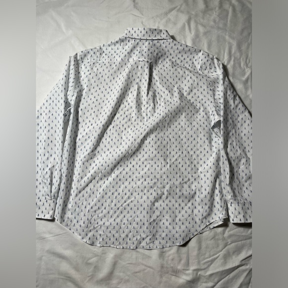 Jos A Bank All over sailboat Print long sleeve button down shirt men’s size XXL - Picture 3 of 8